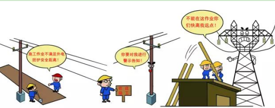 禁止在高壓線附近使用建筑電動葫蘆